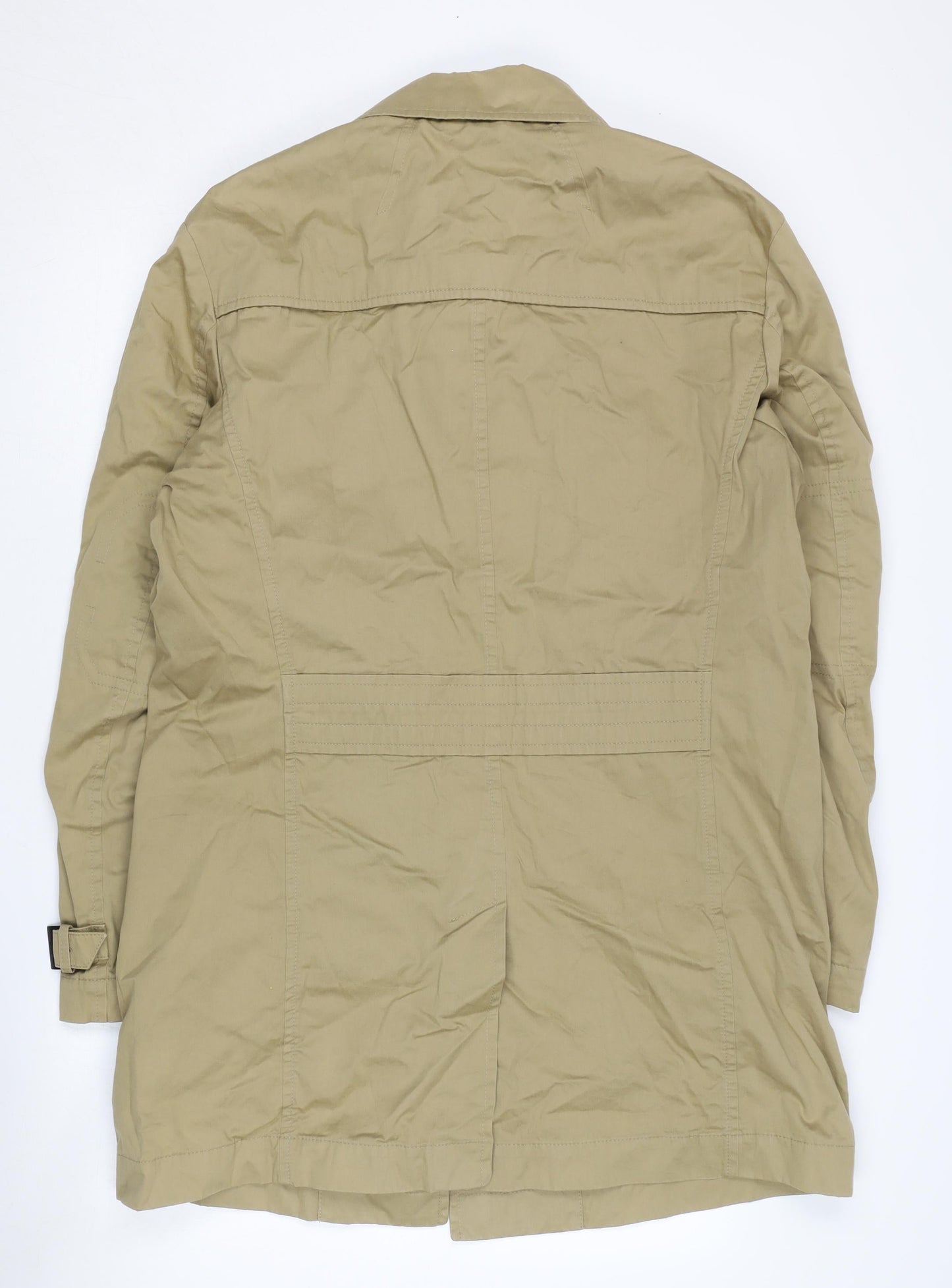 Boss Men's Beige Trench Coat - Size 42R