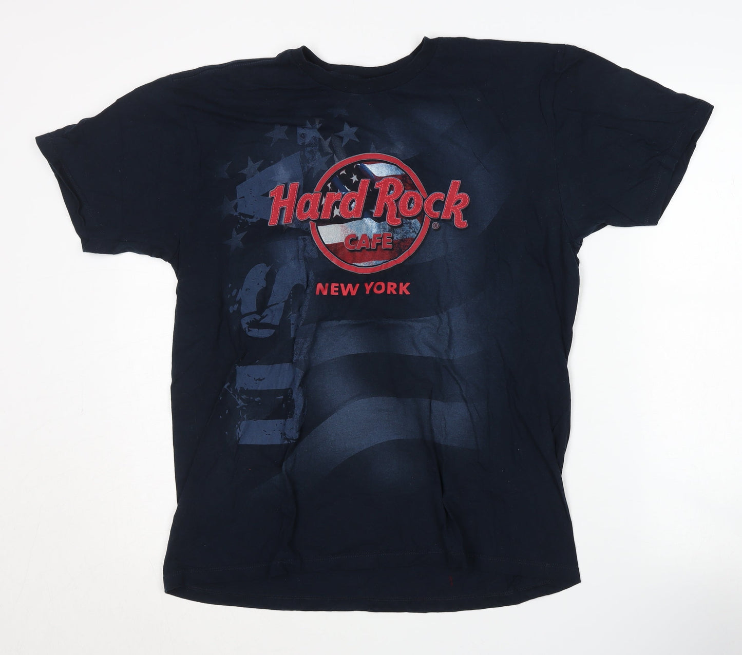 Hard Rock Men's Blue L T-Shirt with Graphic Print