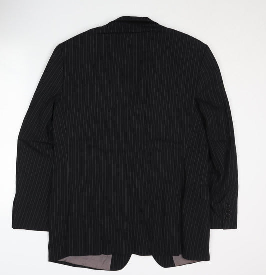 Marks & Spencer Men's Black Pinstripe Suit Jacket 42R