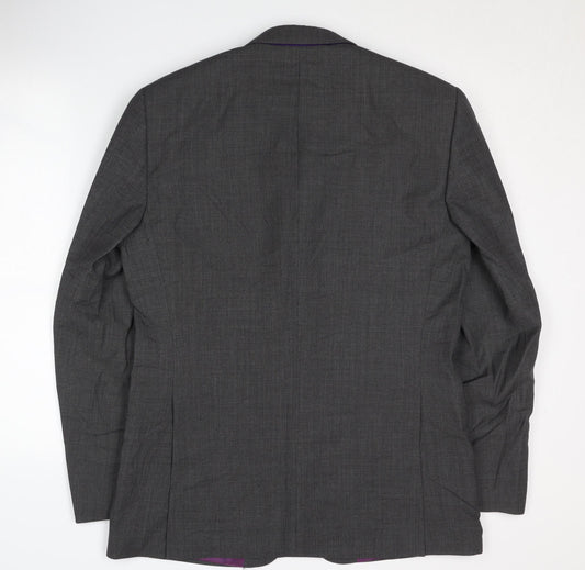Next Men's Grey Regular Fit Suit Jacket 40R