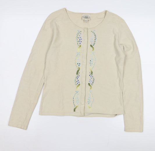 Laura Ashley Women's Ivory Petite Cardigan S