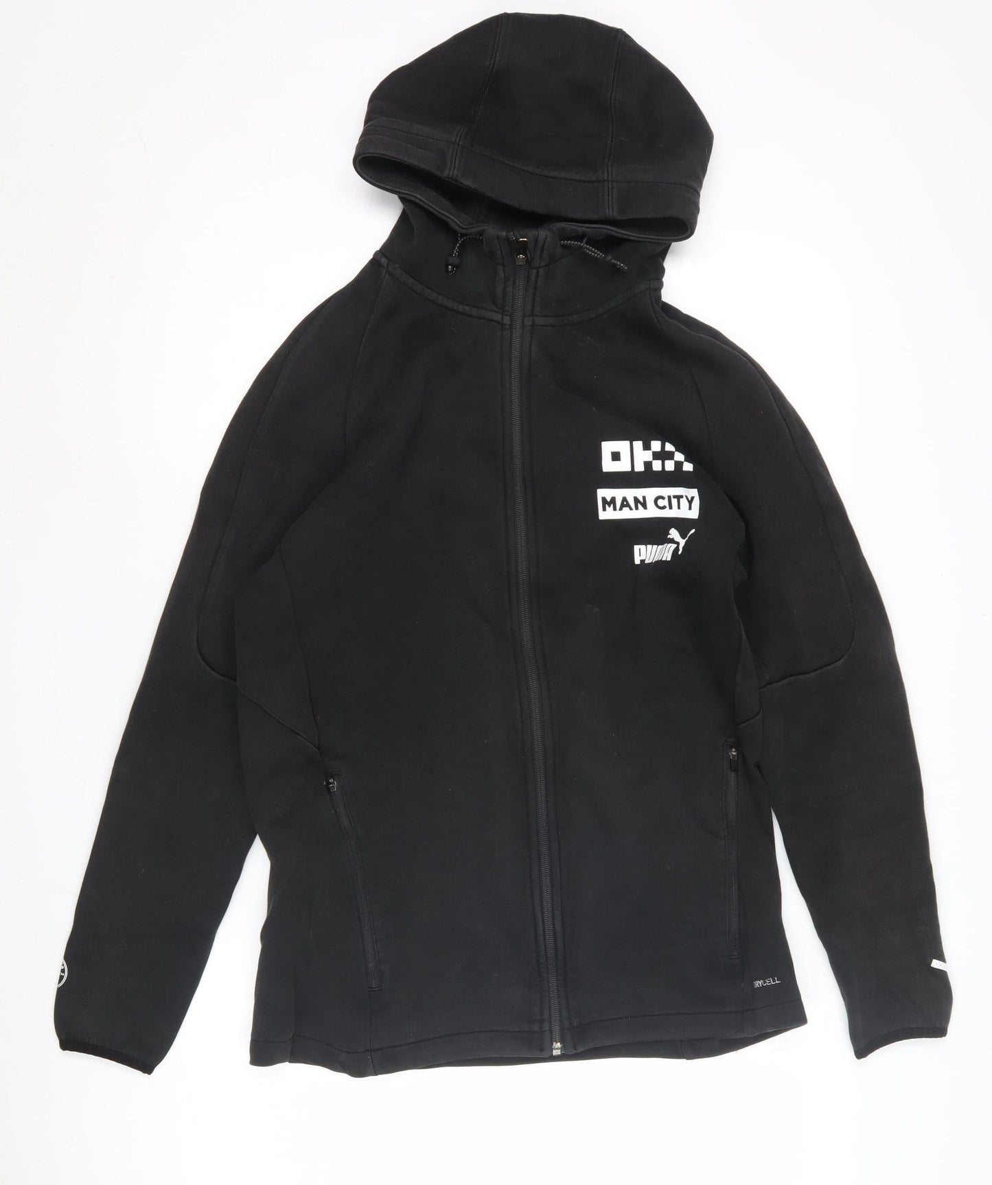 Puma Men's Black Full Zip Hoodie L - Sporty Style