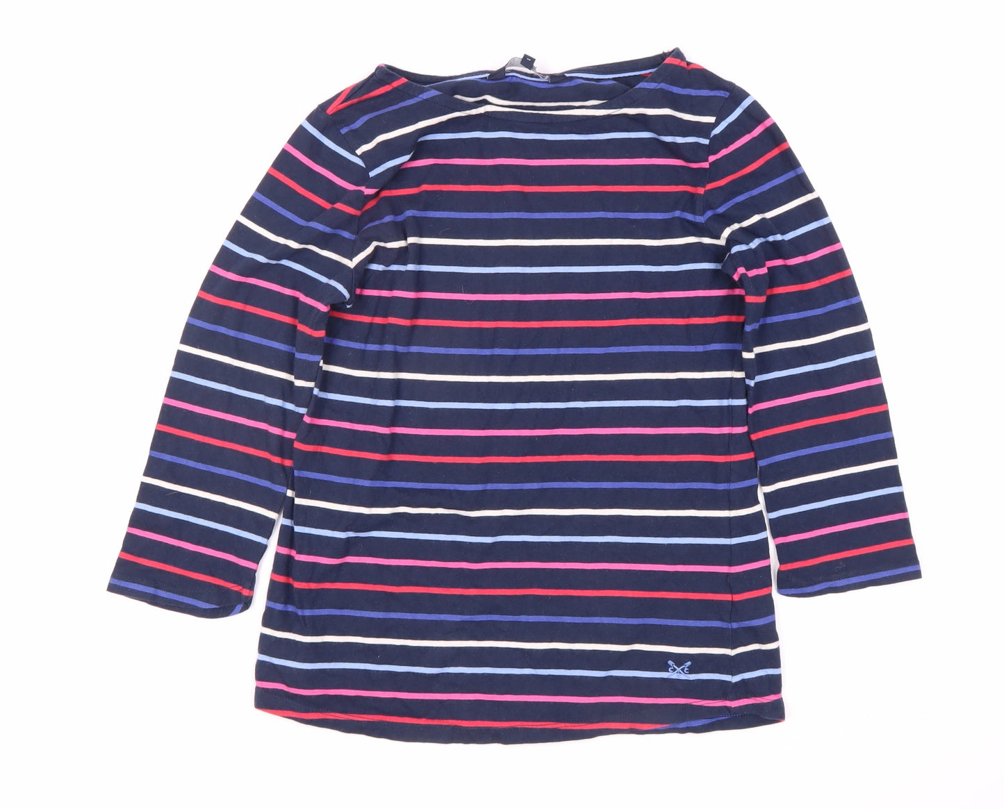 Crew Clothing Company Women's Multicoloured Striped T-Shirt