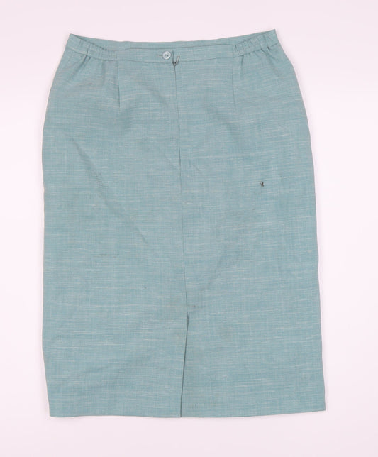 Eastex Blue Women's Pencil Skirt, Size 10, Workwear Essential