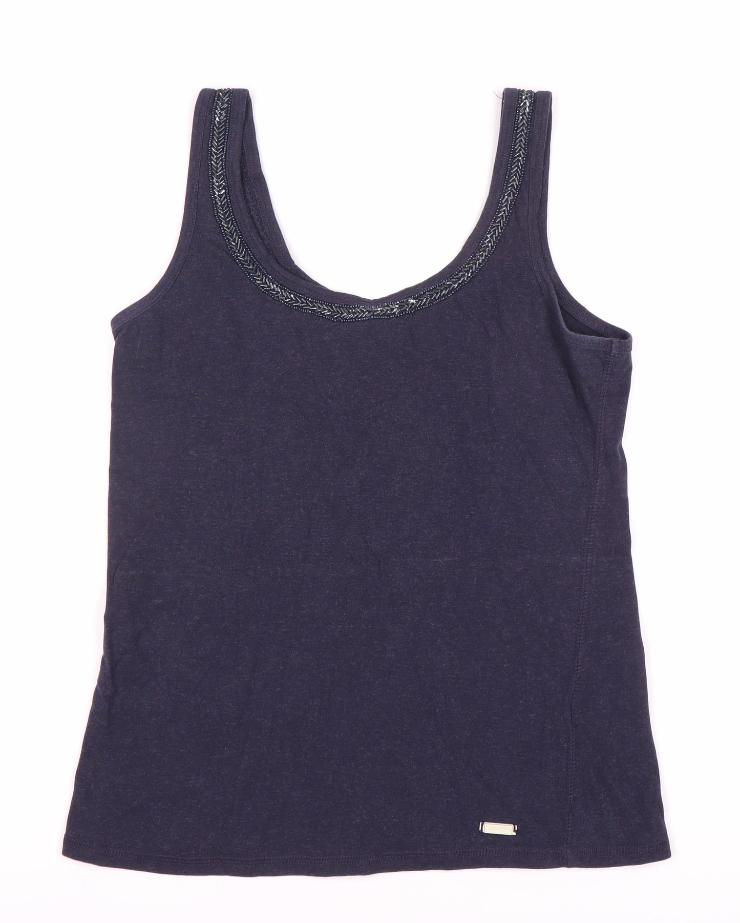 Superdry Womens Blue Tank Top Scoop Neck Small