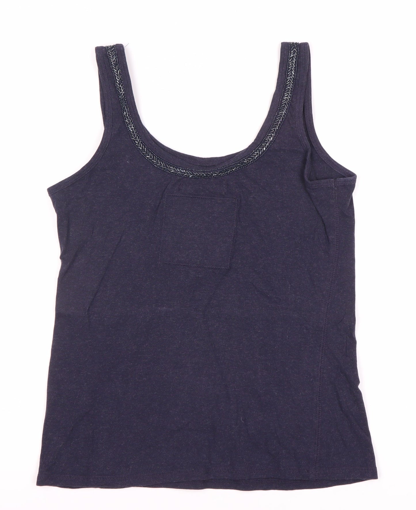 Superdry Womens Blue Tank Top Scoop Neck Small