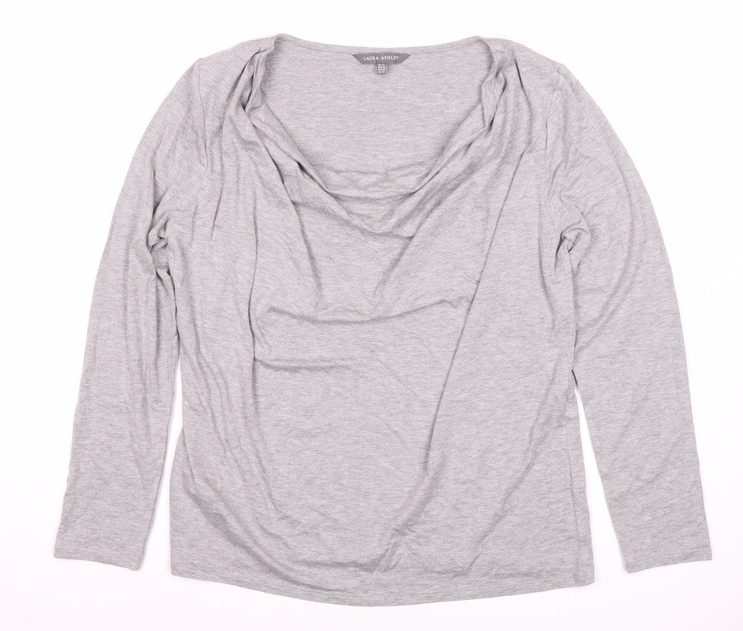 Laura Ashley Women's Grey Size 14 Long Sleeve Top
