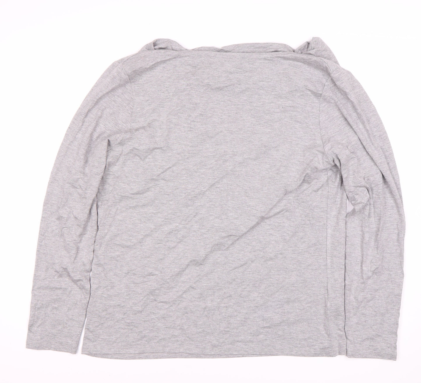 Laura Ashley Women's Grey Size 14 Long Sleeve Top
