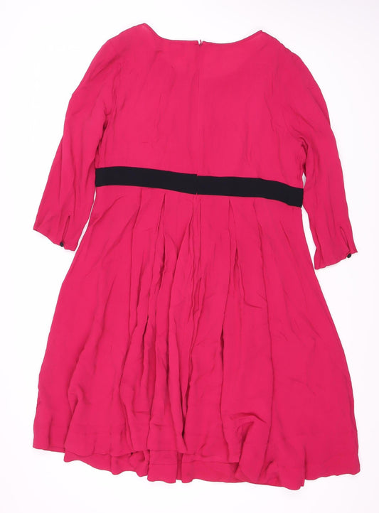 Mamas & Papas Pink Fit & Flare Dress, Size 12
