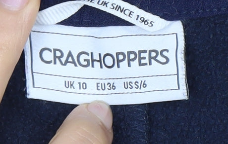 Craghoppers Women's Blue Full Zip Hoodie Size 10