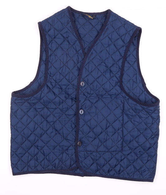 Henri Lloyd Men's Blue Quilted Waistcoat M