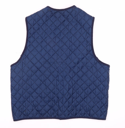 Henri Lloyd Men's Blue Quilted Waistcoat M