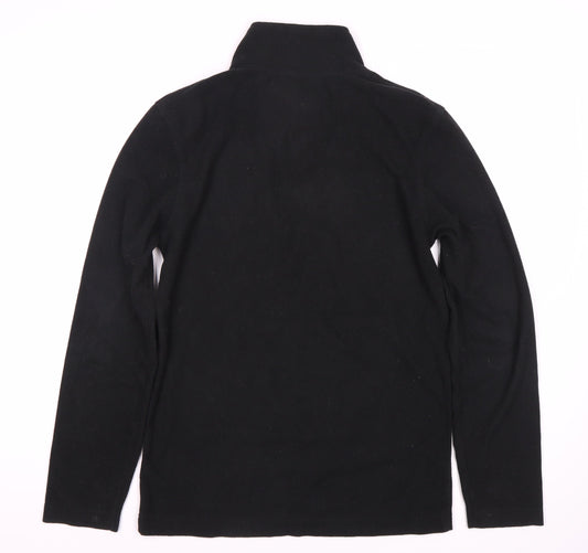 MCKENZIE Men's Black Fleece 1/4 Zip Sweatshirt - S