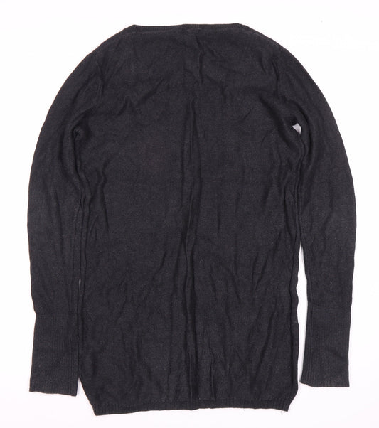 Tommy Hilfiger Women's Black V-Neck Pullover Jumper