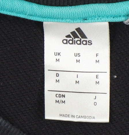 Adidas Men’s Black M Pullover Sports Sweatshirt