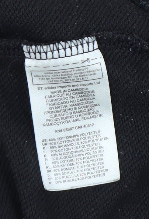 Adidas Men’s Black M Pullover Sports Sweatshirt