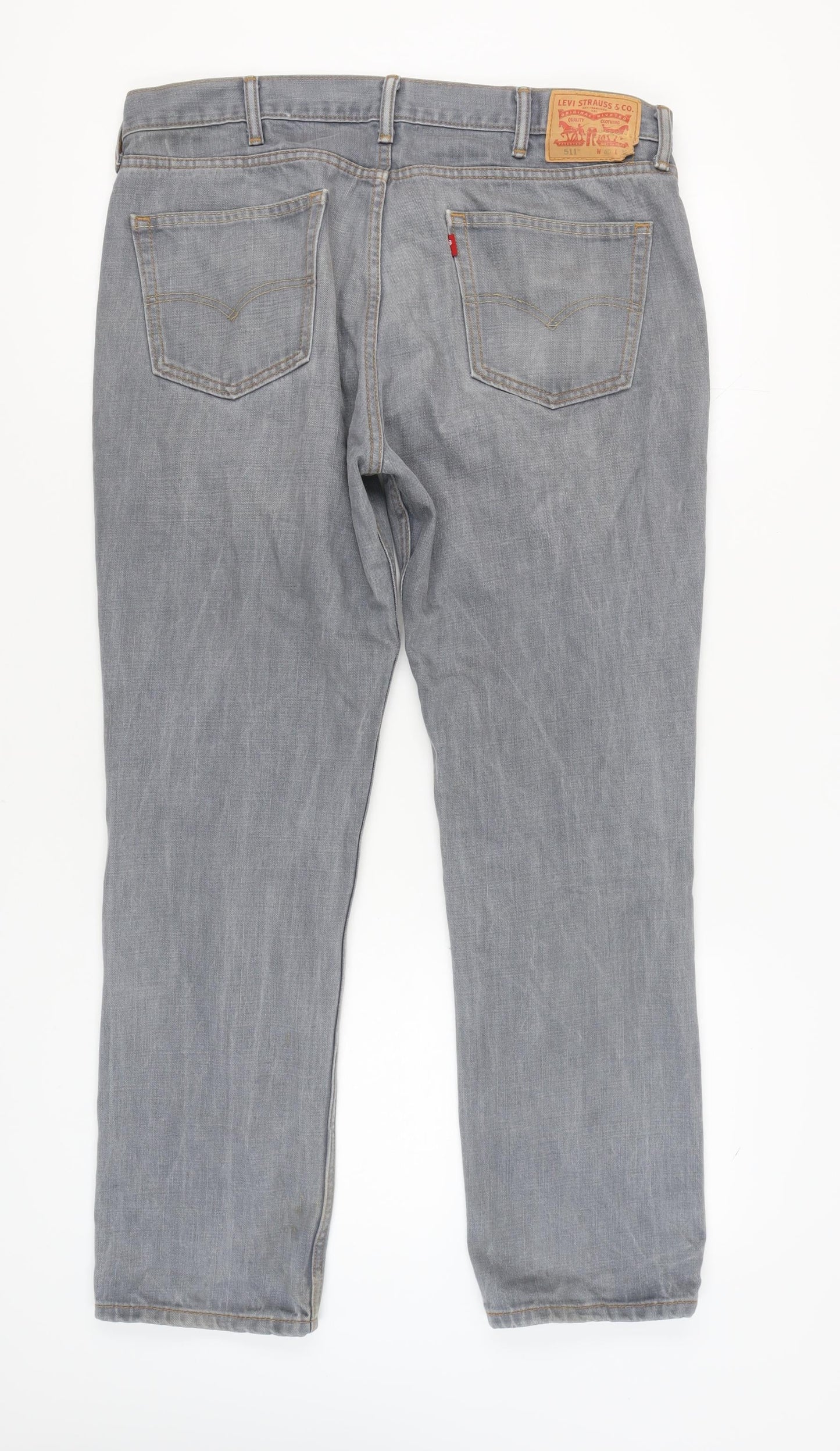 Levi's Men's Slim Grey Denim Jeans Size 40 W 32 L