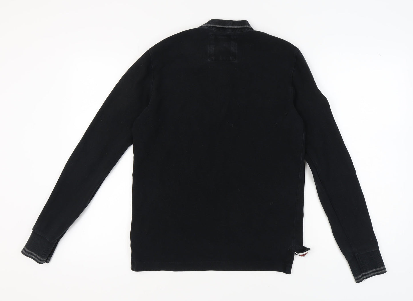 Superdry Men's Black Polo Shirt, Medium, Casual Style