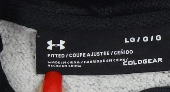Under Armour Grey Pullover Hoodie Unisex L Fleece