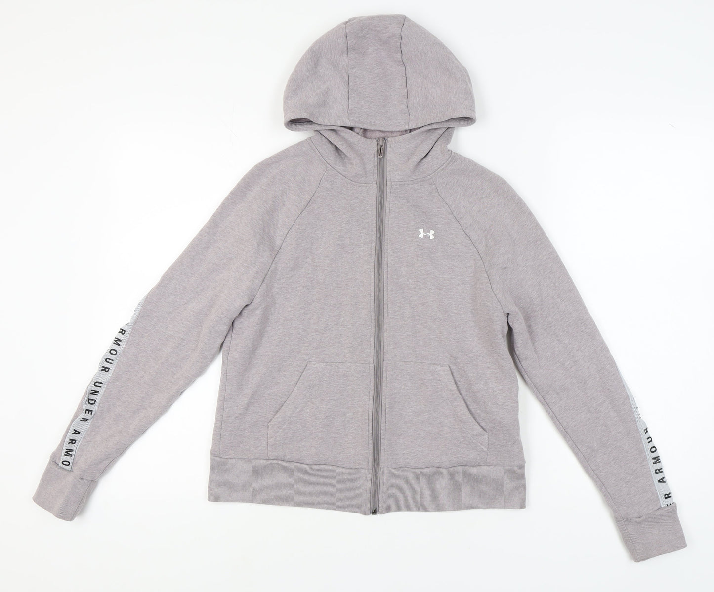 Under Armour Women's Grey Full Zip Hoodie Medium
