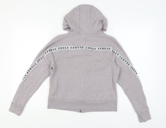 Under Armour Women's Grey Full Zip Hoodie Medium