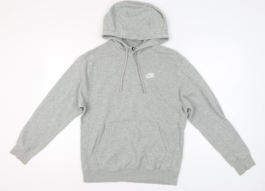 Mens UK S Regular Nike Grey Pullover Hoodie