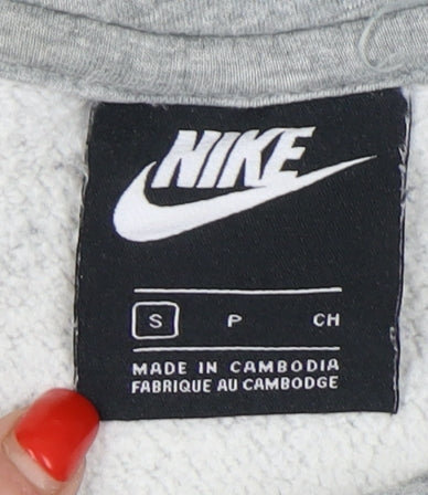 Nike Men's Grey Pullover Hoodie Size S