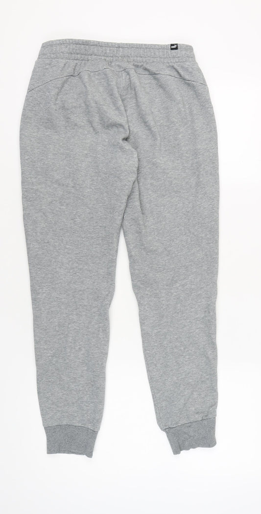 Puma Men's Grey Jogger Trousers Size M