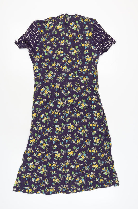 Cath Kidston Women's Multicoloured Floral Dress Size 12