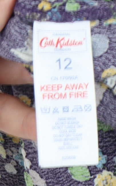 Cath Kidston Women's Multicoloured Floral Dress Size 12