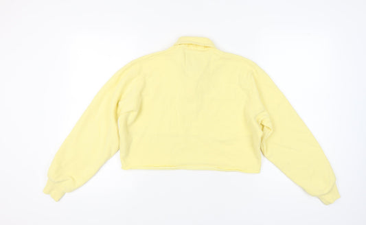 Hollister Women's Yellow Colourblock XS Pullover Sweatshirt
