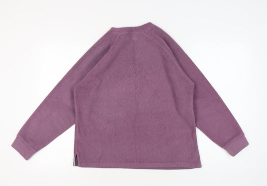 Peter Storm Women's Purple Fleece Pullover Sweatshirt Size 14