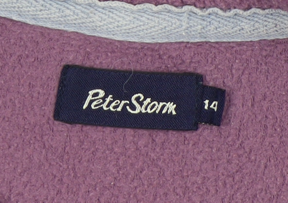 Peter Storm Women's Purple Fleece Pullover Sweatshirt Size 14