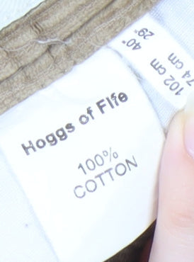 Hoggs of Fife Men's Beige Corduroy Trousers