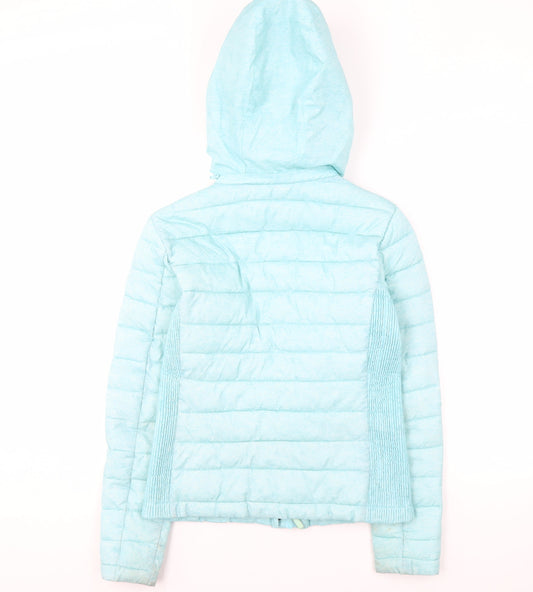 Superdry Women's Blue Puffer Jacket, Size S