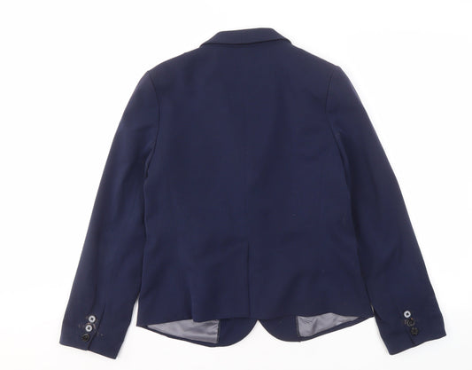Gap Women's Blue Blazer Regular Fit, Size 8