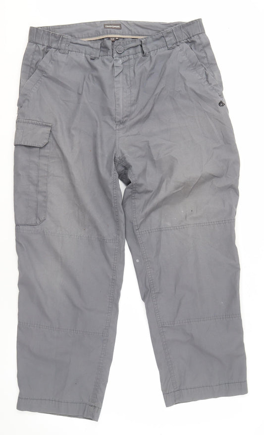 Craghoppers Men’s Grey Cargo Trousers Size S
