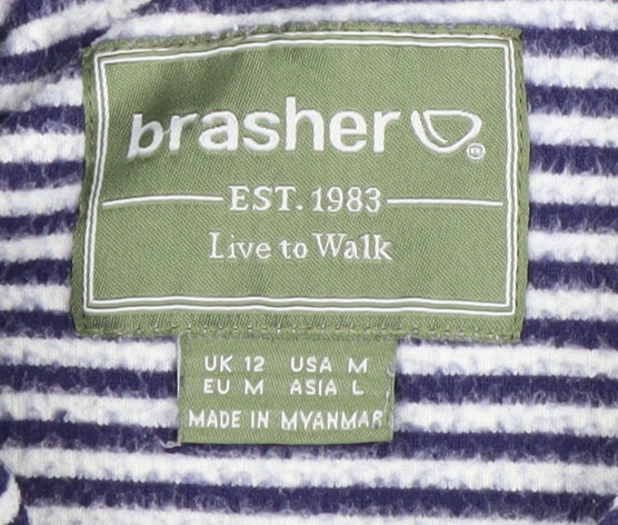 Brasher Women's Multicoloured Stripe Hoodie M