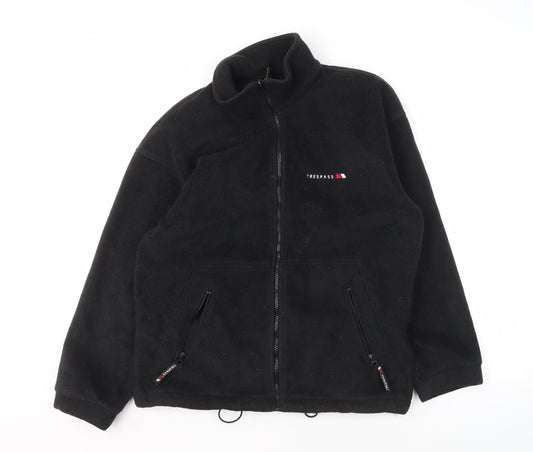 Trespass Men's Black Fleece Jacket Size M