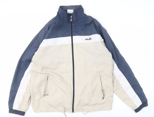 Ellesse Men's Blue & Beige Windbreaker Jacket M