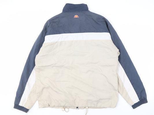 Ellesse Men's Blue & Beige Windbreaker Jacket M