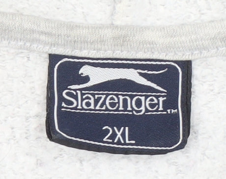 Slazenger Men's 2XL Grey Full Zip Hoodie