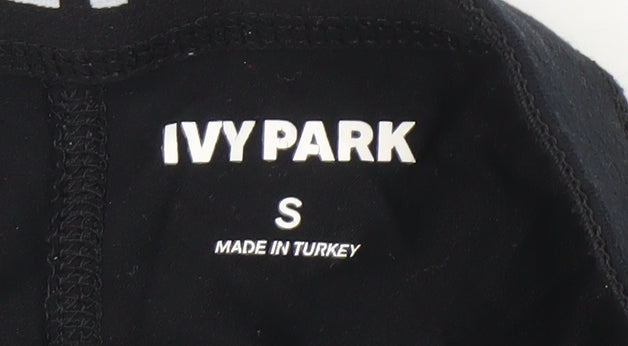 Brand and care label for Ivy Park Women's Black Slim Fit Leggings S