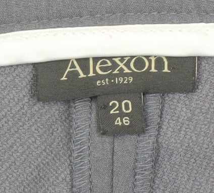 Alexon Women's Grey Straight-Leg Trousers Size 20