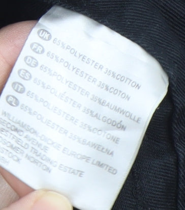 Dickies Men's Black Cargo Trousers, Size 14, Straight Leg