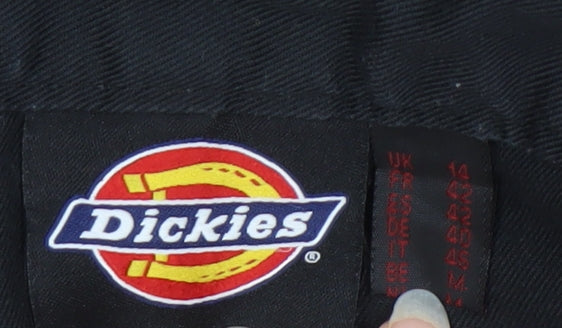 Dickies Men's Black Cargo Trousers, Size 14, Straight Leg