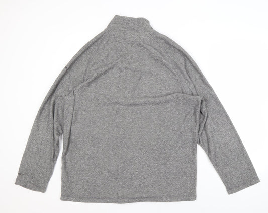 Trespass Men's Grey 2XL 1/2 Zip Sweatshirt