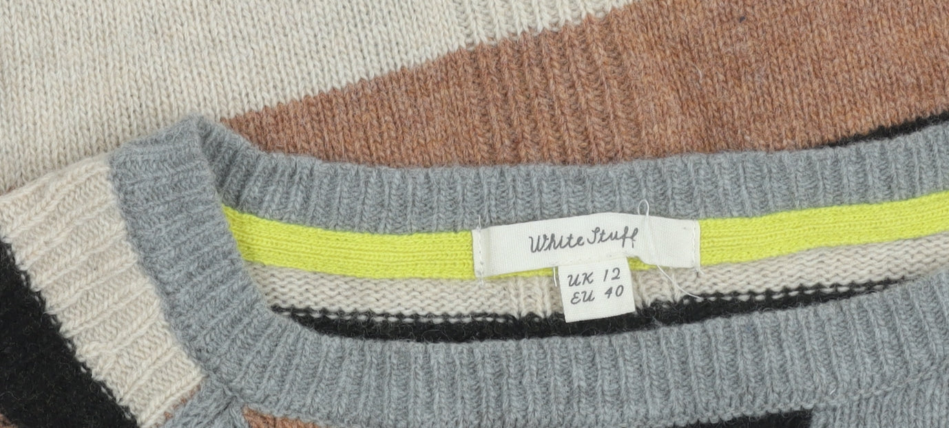 White Stuff Women's Multicoloured Pullover, Size 12