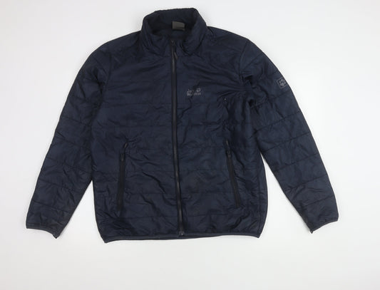 Jack Wolfskin Men's Blue Puffer Jacket L