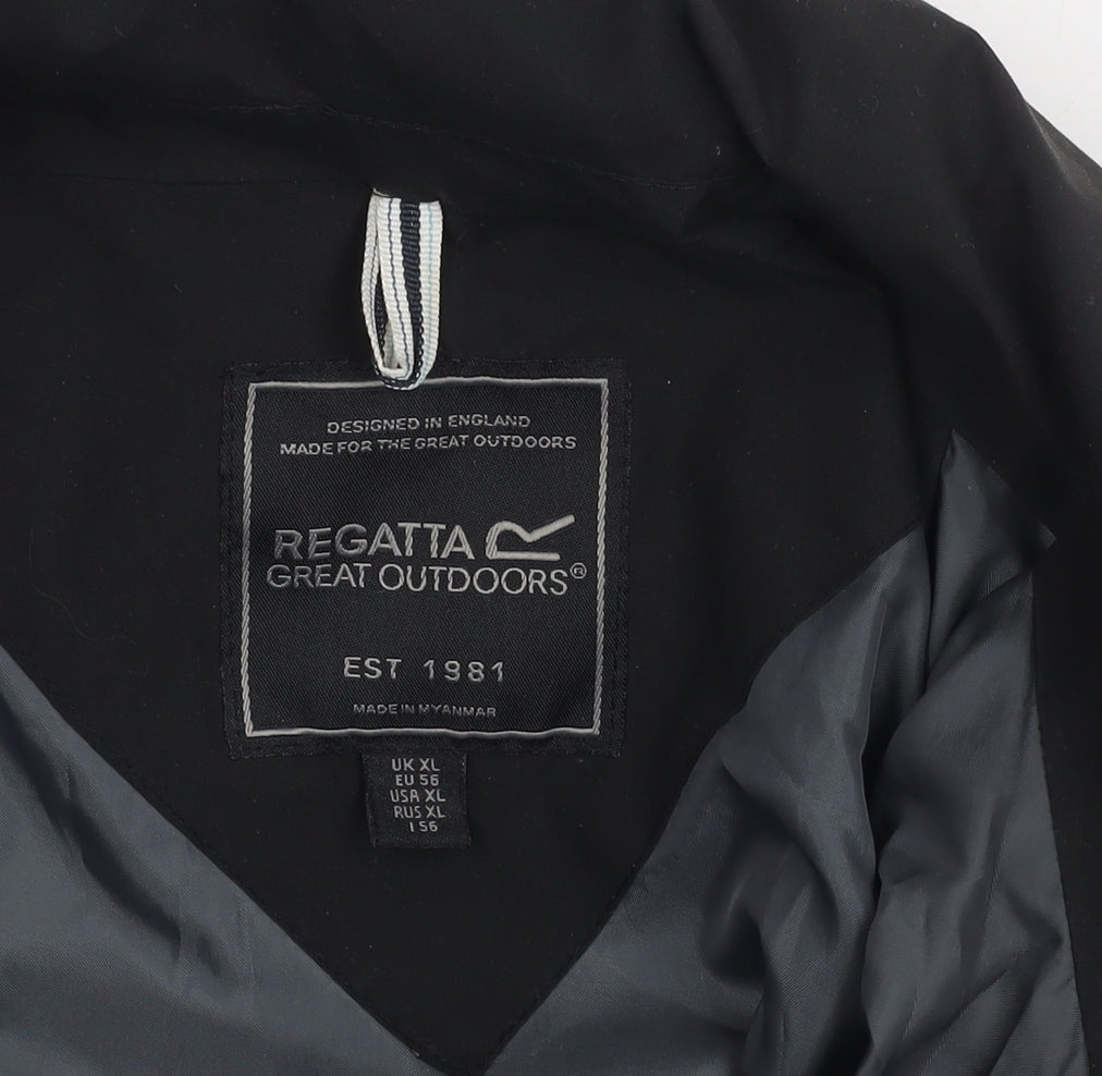 Regatta Men's Black XL Parka Jacket Outdoor Waterproof